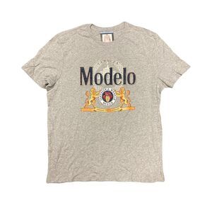Modelo Grey - Licensed Men's Beverage Comfortable Lightweight Tagless Short Slee